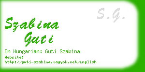 szabina guti business card